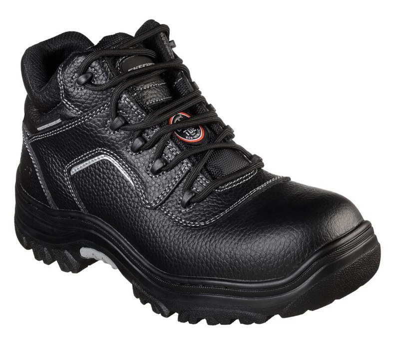 Skechers Relaxed Fit: Burgin - Sosder Comp Toe - Mens Work Boots Black [AU-XZ6893]